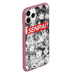 Чехол iPhone 11 Pro матовый SENPAI СЕНПАЙ, цвет: 3D-малиновый — фото 2