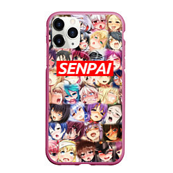 Чехол iPhone 11 Pro матовый SENPAI СЕНПАЙ, цвет: 3D-малиновый