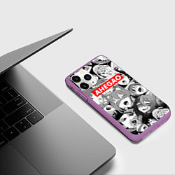 Чехол iPhone 11 Pro матовый AHEGAO АХЕГАО, цвет: 3D-фиолетовый — фото 2
