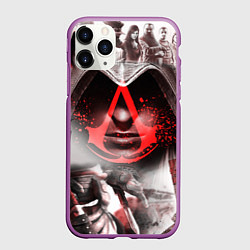 Чехол iPhone 11 Pro матовый ASSASSINS CREED, цвет: 3D-фиолетовый