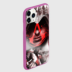 Чехол iPhone 11 Pro матовый ASSASSINS CREED, цвет: 3D-фиолетовый — фото 2