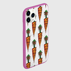 Чехол iPhone 11 Pro матовый Vegan, цвет: 3D-фиолетовый — фото 2