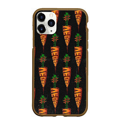 Чехол iPhone 11 Pro матовый Vegan, цвет: 3D-коричневый