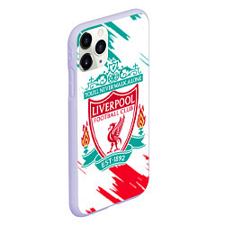 Чехол iPhone 11 Pro матовый LIVERPOOL, цвет: 3D-светло-сиреневый — фото 2