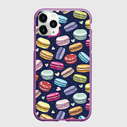 Чехол iPhone 11 Pro матовый Макарун