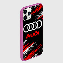 Чехол iPhone 11 Pro матовый AUDI, цвет: 3D-фиолетовый — фото 2