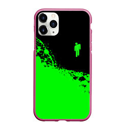 Чехол iPhone 11 Pro матовый Billie Eilish, цвет: 3D-малиновый