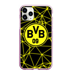 Чехол iPhone 11 Pro матовый BORUSSIA, цвет: 3D-розовый