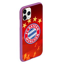 Чехол iPhone 11 Pro матовый BAYERN MUNCHEN, цвет: 3D-фиолетовый — фото 2