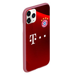 Чехол iPhone 11 Pro матовый BAYERN MUNCHEN, цвет: 3D-малиновый — фото 2