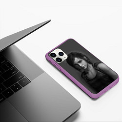 Чехол iPhone 11 Pro матовый THE LAST OF US, цвет: 3D-фиолетовый — фото 2