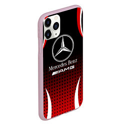 Чехол iPhone 11 Pro матовый Mercedes-Benz, цвет: 3D-розовый — фото 2