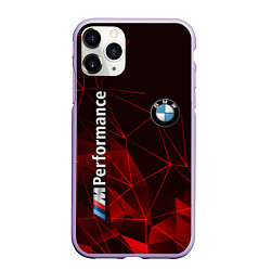 Чехол iPhone 11 Pro матовый BMW, цвет: 3D-светло-сиреневый