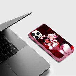 Чехол iPhone 11 Pro матовый ХЕЛЛТЕЙКЕР, цвет: 3D-малиновый — фото 2