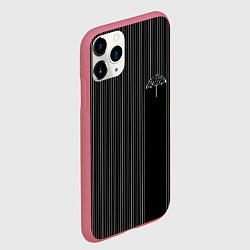 Чехол iPhone 11 Pro матовый The umbrella academy Z, цвет: 3D-малиновый — фото 2