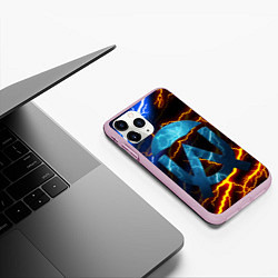 Чехол iPhone 11 Pro матовый The umbrella academy Z, цвет: 3D-розовый — фото 2