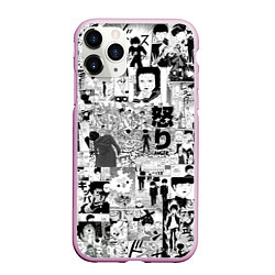 Чехол iPhone 11 Pro матовый МОБ ПСИХО 100, цвет: 3D-розовый