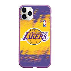 Чехол iPhone 11 Pro матовый Los Angeles Lakers