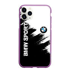 Чехол iPhone 11 Pro матовый BMW, цвет: 3D-фиолетовый