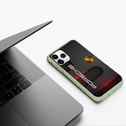 Чехол iPhone 11 Pro матовый PORSCHE, цвет: 3D-салатовый — фото 2