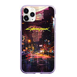 Чехол iPhone 11 Pro матовый CYBERPUNK 2077:КИБЕРПАНК S