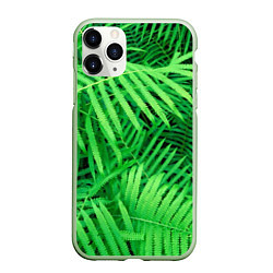 Чехол iPhone 11 Pro матовый SUMMER TEXTURE, цвет: 3D-салатовый