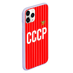 Чехол iPhone 11 Pro матовый Форма сборной СССР, цвет: 3D-светло-сиреневый — фото 2