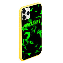 Чехол iPhone 11 Pro матовый Minecraft, цвет: 3D-желтый — фото 2