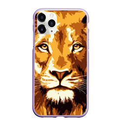 Чехол iPhone 11 Pro матовый Взгляд льва