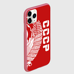 Чехол iPhone 11 Pro матовый СССР, цвет: 3D-малиновый — фото 2