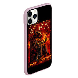 Чехол iPhone 11 Pro матовый Slayer, цвет: 3D-розовый — фото 2