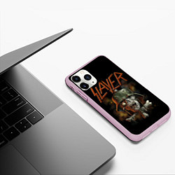 Чехол iPhone 11 Pro матовый Slayer, цвет: 3D-розовый — фото 2