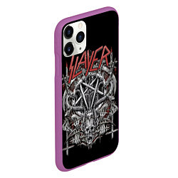 Чехол iPhone 11 Pro матовый Slayer, цвет: 3D-фиолетовый — фото 2