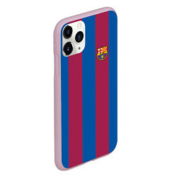 Чехол iPhone 11 Pro матовый FC Barcelona 2021, цвет: 3D-розовый — фото 2