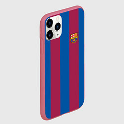 Чехол iPhone 11 Pro матовый FC Barcelona 2021, цвет: 3D-малиновый — фото 2