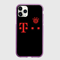 Чехол iPhone 11 Pro матовый FC Bayern Munchen 20-21 - black