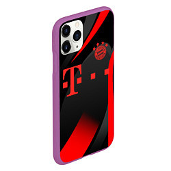 Чехол iPhone 11 Pro матовый FC Bayern Munchen, цвет: 3D-фиолетовый — фото 2