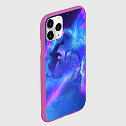 Чехол iPhone 11 Pro матовый ВОЛК D, цвет: 3D-фиолетовый — фото 2