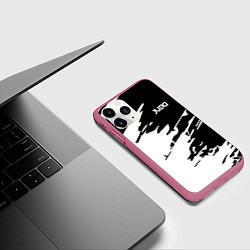 Чехол iPhone 11 Pro матовый Judo, цвет: 3D-малиновый — фото 2