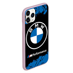 Чехол iPhone 11 Pro матовый BMW БМВ, цвет: 3D-розовый — фото 2