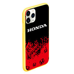 Чехол iPhone 11 Pro матовый HONDA ХОНДА, цвет: 3D-желтый — фото 2