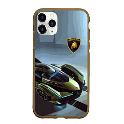 Чехол iPhone 11 Pro матовый Lamborghini - motorsport extreme