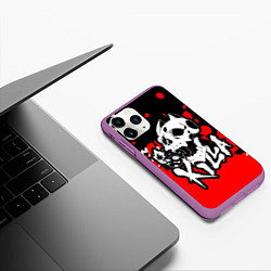 Чехол iPhone 11 Pro матовый KILLA, цвет: 3D-фиолетовый — фото 2