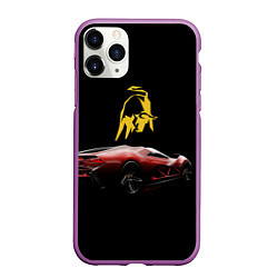 Чехол iPhone 11 Pro матовый Lamborghini - motorsport