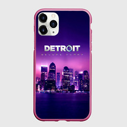 Чехол iPhone 11 Pro матовый Detroit Become Human S, цвет: 3D-малиновый