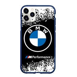 Чехол iPhone 11 Pro матовый BMW БМВ, цвет: 3D-тёмно-синий