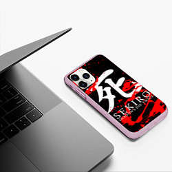 Чехол iPhone 11 Pro матовый Sekiro: Shadows Die Twice 4, цвет: 3D-розовый — фото 2