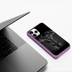 Чехол iPhone 11 Pro матовый Dungeon Master Grey, цвет: 3D-фиолетовый — фото 2