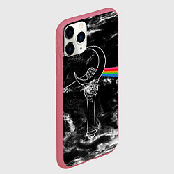 Чехол iPhone 11 Pro матовый Dark Side of the Moon Stick, цвет: 3D-малиновый — фото 2
