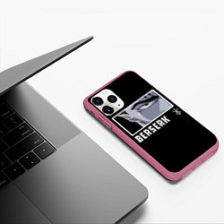 Чехол iPhone 11 Pro матовый Берсерк, цвет: 3D-малиновый — фото 2